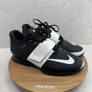 Nike Romaleos 3 Shoes‎ Womens Size 10.5 Black Weightlifting Training 878557-001